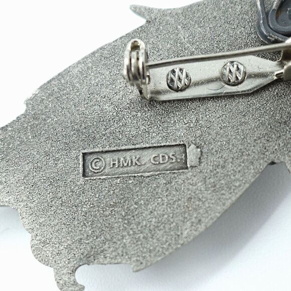 Vintage Fairy Brooch HMK Hallmark Pewter Whimsical Ethereal Mystical Goblincore - Picture 2 of 10